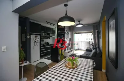 Apartamento com 2 quartos à venda, 63 m² por r$ 700.000 - marapé - santos/sp