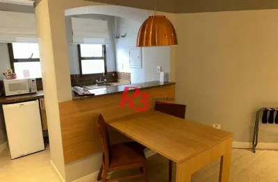 Flat com 1 quarto à venda na Rua Bahia, 174, Gonzaga, Santos