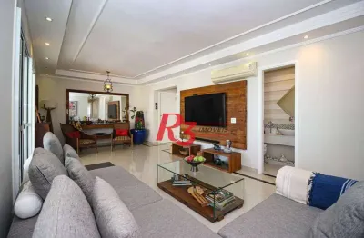 Apartamento com 3 dormitórios à venda, 132 m² por r$ 1.808.000,00 - ponta da praia - santos/sp