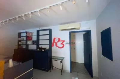 Loja para alugar, 90 m² por r$ 5.000,00/mês - centro - santos/sp