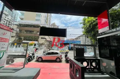 Ponto comercial para alugar na Rua Euclides da Cunha, 63, Gonzaga, Santos