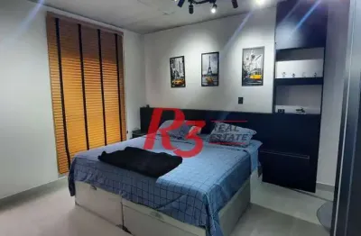 Apartamento com 1 dormitório à venda, 70 m² por r$ 883.000,00 - embaré - santos/sp