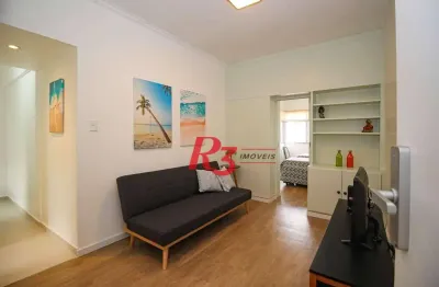 Apartamento com 1 dormitório à venda, 56 m² por r$ 485.000,00 - gonzaga - santos/sp