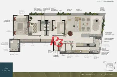 Apartamento à venda, 175 m² por r$ 2.633.415,73 - ponta da praia - santos/sp