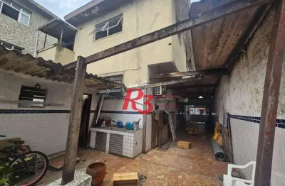 Terreno à venda, 500 m² por r$ 4.000.000,00 - macuco - santos/sp