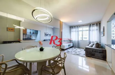 Apartamento com 2 dormitórios, 86 m² - venda por r$ 745.000,00 ou aluguel por r$ 5.500,00/mês - boqueirão - santos/sp