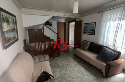 Casa com 6 dormitórios, 223 m² - venda por r$ 900.000,00 ou aluguel por r$ 8.410,60/mês - vila matias - santos/sp