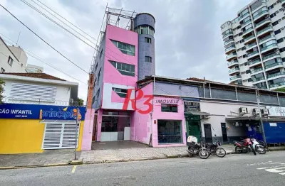 Prédio para alugar, 746 m² por r$ 30.000,02/mês - boqueirão - santos/sp