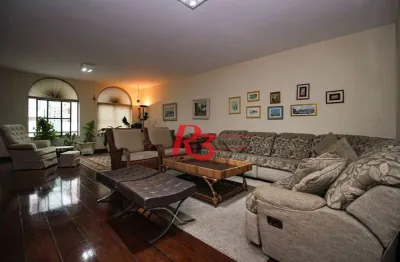 Apartamento com 4 dormitórios à venda, 335 m² por r$ 1.840.000,00 - boqueirão - santos/sp