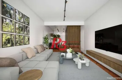 Apartamento à venda, 90 m² por r$ 850.000,00 - boqueirão - santos/sp