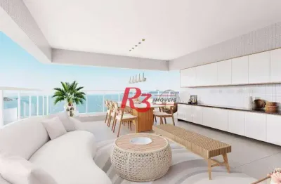 Apartamento bali com 3 dormitórios à venda, 158 m² por r$ 2.030.000 - embaré - santos/sp