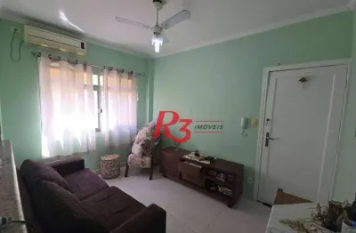 Apartamento com 1 dormitório à venda, 54 m² por r$ 300.000,00 - centro - são vicente/sp
