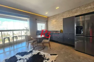 Studio com 1 dormitório à venda, 45 m² por r$ 680.000,00 - campo grande - santos/sp