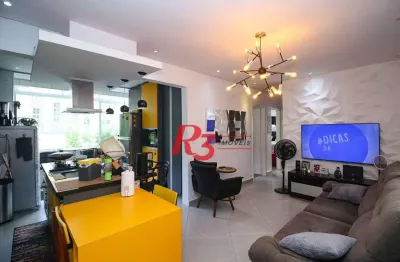 Apartamento com 3 dormitórios à venda, 97 m² por r$ 620.000,00 - josé menino - santos/sp