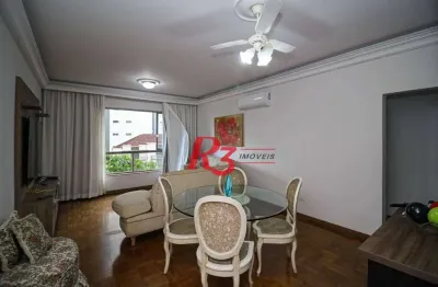Apartamento para alugar, 125 m² por r$ 5.500,02/mês - boqueirão - santos/sp