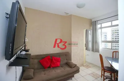 Apartamento com 1 dormitório para alugar, 40 m² por r$ 2.500,00/mês - ponta da praia - santos/sp
