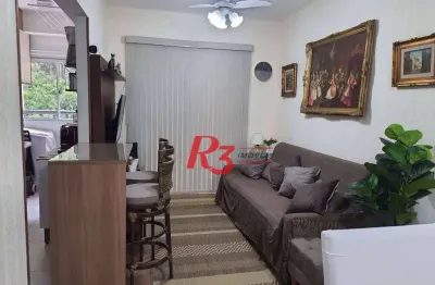 Apartamento com 3 dormitórios à venda, 84 m² por r$ 889.000,00 - marapé - santos/sp