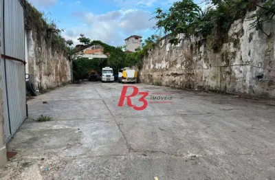 Terreno, 3960 m² - venda por r$ 11.000.000,00 ou aluguel por r$ 53.989,00/mês - valongo - santos/sp