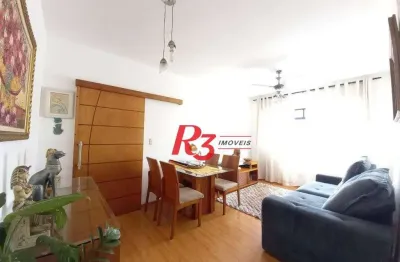Apartamento com 2 dormitórios à venda, 70 m² por r$ 459.000,00 - campo grande - santos/sp