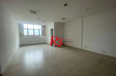 Sala para alugar, 55 m² por r$ 3.000,00/mês - centro - santos/sp