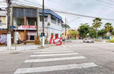 Loja para alugar, 334 m² por r$ 28.362,81/mês - marapé - santos/sp