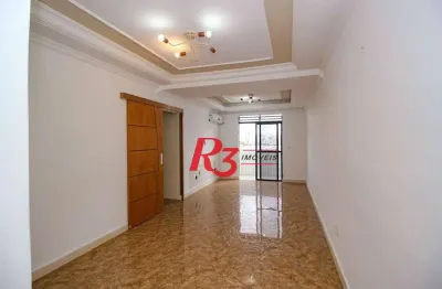Apartamento com 3 dormitórios para alugar, 174 m² por r$ 4.900,00/mês - aparecida - santos/sp