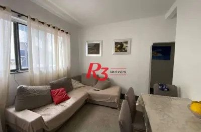 Apartamento com 2 dormitórios à venda, 86 m² por r$ 460.000,00 - boqueirão - santos/sp