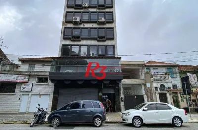 Loja para alugar, 250 m² por r$ 9.500,00/mês - vila matias - santos/sp