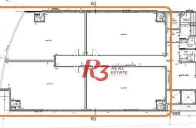 Andar corporativo para alugar, 492 m² por r$ 38.431,26/mês - vila matias - santos/sp
