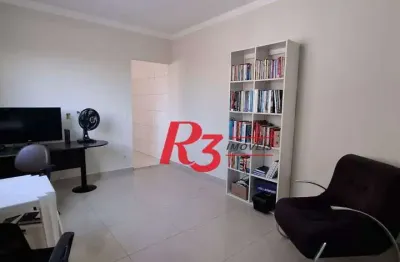 Casa  sobreposta alta com 3 dormitórios à venda, 95 m² por r$ 900.000 - estuário - santos/sp