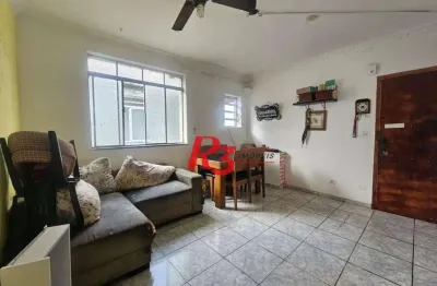 Apartamento com 2 dormitórios à venda, 72 m² por r$ 309.000,00 - macuco - santos/sp