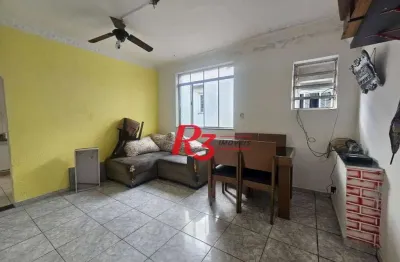 Apartamento com 2 dormitórios à venda, 72 m² por r$ 309.000,00 - macuco - santos/sp