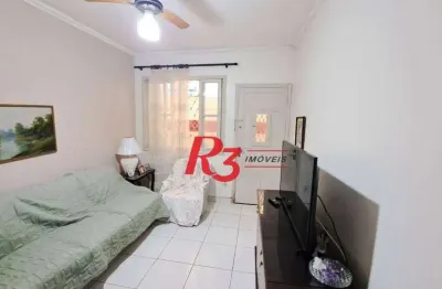 Apartamento com 2 dormitórios à venda, 60 m² por r$ 320.000,00 - gonzaga - santos/sp
