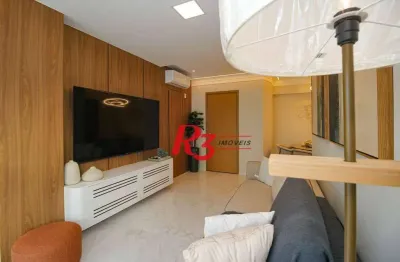 Apartamento à venda, 101 m² por r$ 2.200.000,00 - gonzaga - santos/sp