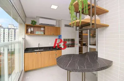 Apartamento com 3 dormitórios à venda, 101 m² por R$ 2.180.000,00 - Gonzaga - Santos/SP