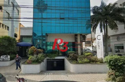 Sala para alugar, 115 m² por r$ 4.500,02/mês - gonzaga - santos/sp