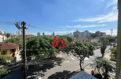Apartamento à venda, 168 m² por r$ 1.200.000,00 - embaré - santos/sp