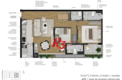 Apartamento à venda, 72 m² por r$ 1.485.976,93 - boqueirão - santos/sp
