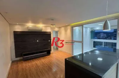 Apartamento à venda, 77 m² por r$ 1.064.200,00 - ponta da praia - santos/sp