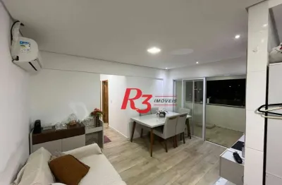 Apartamento à venda, 52 m² por r$ 595.000,00 - macuco - santos/sp