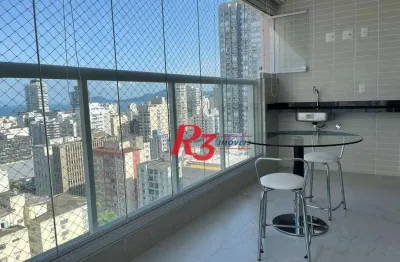 Apartamento com 3 dormitórios à venda, 99 m² por r$ 1.700.000,00 - gonzaga - santos/sp