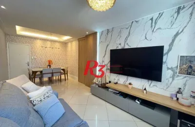 Apartamento à venda, 76 m² por r$ 550.000,00 - campo grande - santos/sp