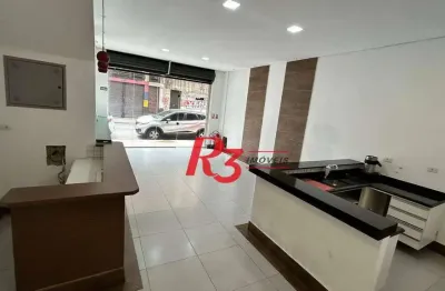 Loja para alugar, 140 m² por r$ 5.000,00/mês - centro - santos/sp
