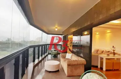 Apartamento à venda, 254 m² por r$ 3.000.000,00 - pompéia - santos/sp