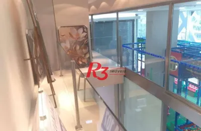 Loja para alugar, 100 m² por r$ 12.000,00/mês - gonzaga - santos/sp