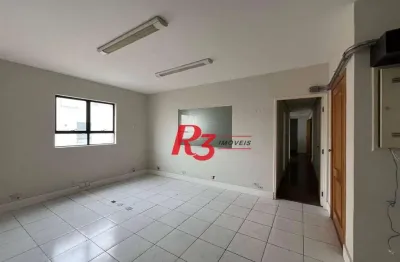 Sala para alugar, 90 m² por r$ 4.500,00 - gonzaga - santos/sp