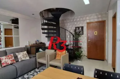 Apartamento com 3 dormitórios à venda, 142 m² por r$ 851.000,00 - aparecida - santos/sp