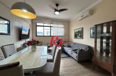 Apartamento com 2 dormitórios à venda, 98 m² por r$ 530.000,00 - campo grande - santos/sp