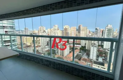 Apartamento com 2 dormitórios para alugar, 65 m² por r$ 7.500,00/mês - vila rica - santos/sp