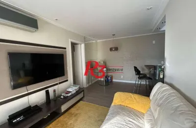Apartamento com 2 dormitórios à venda, 70 m² por r$ 900.000,00 - vila belmiro - santos/sp
